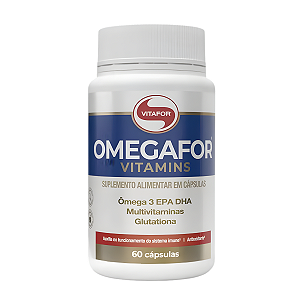 OMEGAFOR® VITAMINS Ômega 3 com 7 Vitaminas – Suplemento em Cápsulas 60 Caps