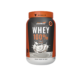 Whey Protein 100% New Millen Creme de Coco 900g – Proteína em Pó (Pote)