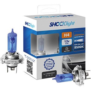 SHOCKLIGHT KIT LAMPADA SUPER BRANCA H4