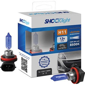 SHOCKLIGHT KIT LAMPADA SUPER BRANCA H11