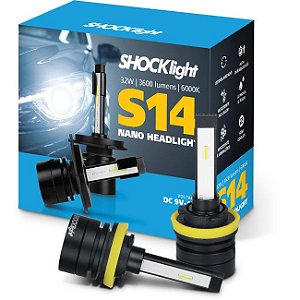 SHOCKLIGHT S14 NANO H8 H9 H11 H16/2 6000K 12V 32W 3600LM