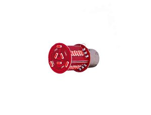 LAMPADA LED 2 POLOS SEQUENCIAL 30 LEDS 12V VERMELHA
