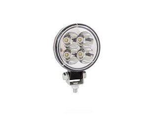 FAROL DE LED REDONDO 4 LEDS 6000K 18W 12-24V 8X8X2CM