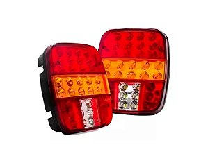 LANTERNA TRASEIRA LED UNIVERSAL TIPO FORD 12-24V