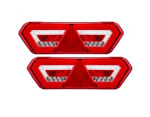 LANTERNA TRASEIRA LED UNIVERSAL TIPO GUERRA DIAMOND III 12-24V