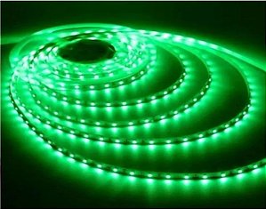 FITA LED VERDE 5050 5 MTS 12V COM SILICONE