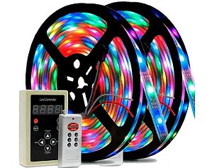 FITA LED RGB 6803 COM CONTROLADORA 5 METROS 12V