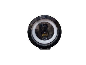FAROL DE LED REDONDO 3` 7,5CM STROBO COM DRL 3000/6000K 50W 12-24V UNIVERSAL