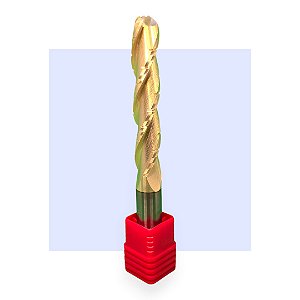 FRESA 16 MM X 90 3 CORTES ESPIRAL DOWN CUT ARREDONDADA - 3D - YIEX GOLDEN