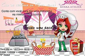 Convite Chá de Cozinha Personalizável