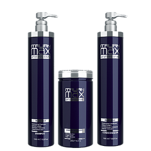 Italian Max Blue Max - Kit Shampoo + Condicionador + Máscara - Linha Profissional