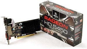 Placa de Vídeo XFX AMD Radeon HD5450 Low Profile 1GB DDR3 PCI-Express 2.1 HD-545X-ZQH2