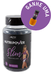 Nutripower Slim Cápsulas Emagrecimento - tratamento 01 mês