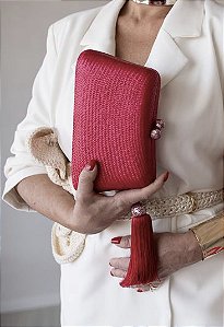 CLUTCH STRAW - RED