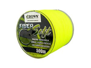 Linha Monofilamento Fiber Soft Crown - Carretel 500m