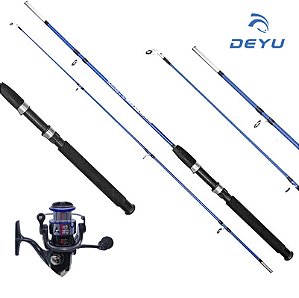 Kit Vara Max bull 1,65m 20lb e Molinete Deyu – Harpoon LX4000