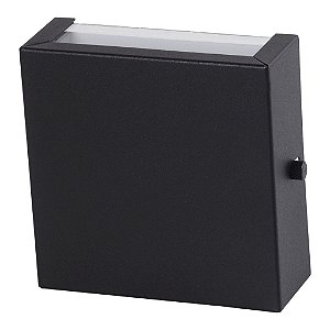 Arandela Slim Aluminio Parede 1 Luz G9 Bivolt Lumini Lab - Preto Microtextura