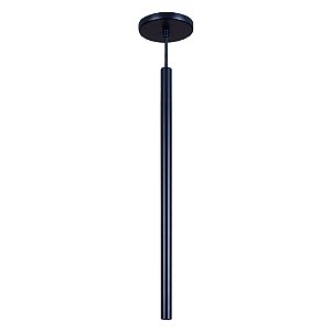 Pendente Tubinho Aluminio Teto Cabo 1 metro 1 Luz GU10 Bivolt Lumini Lab - Preto