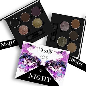 (6 UNIDADES ) INDICE TOKYO - GLAM EYES COLLECTION - NIGHT - PALETA DE SOMBRAS 5 CORES