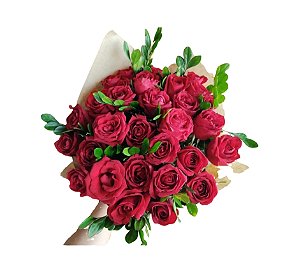 Buquê de Rosas Vermelhas -Modelo Eterno Romance