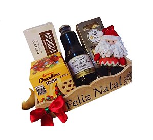 Cesta de Natal Modelo Feliz Natal Encantado