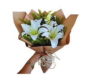 O Buquê de Lírio Branco Elegance Francês