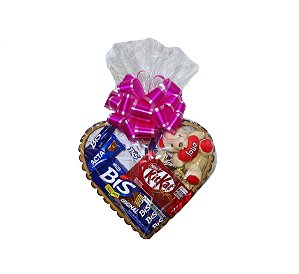 Box Doce Coração com Pelúcia
