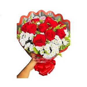 Buquê de Rosas Vermelhas - Modelo Magno Clássico