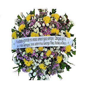 Coroa de Flores – Homenagem de Luz 🤍🕊️