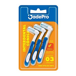 Escova Jadepro Interdental Cônica Ultra Fino Cônico 3 U