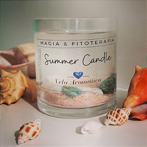 Vela Summer Candle - Cristalina com Sal Rosa
