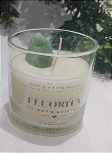Vela Quartzo verde/ Fluorita