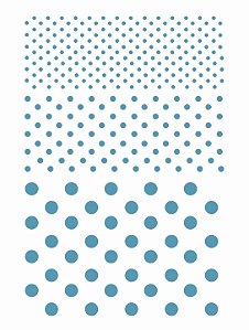 Decalque para Porcelana - Bolinhas Azul Turquesa 93N1000