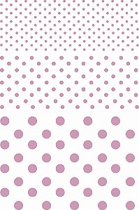 Decalque para Porcelana - Bolinhas Rosa 93A1004