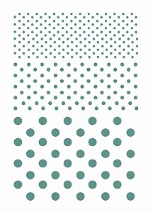 Decalque para Porcelana - Bolinhas Verde Pavão 93K1002