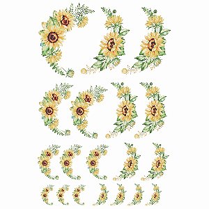 Decalque para Porcelana - Girassol