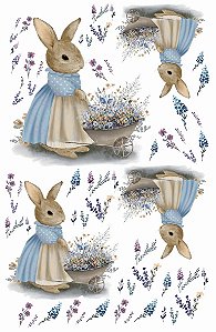 Decalque para Porcelana  - Coelha Vintage