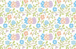 Decalque para Porcelana - Páscoa Alegria em Flores