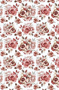 Decalque para Porcelana - Tapete Rosa Charme