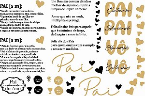 Decalque para Porcelana - Pai Definição