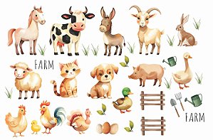 Decalque para Porcelana - Farm