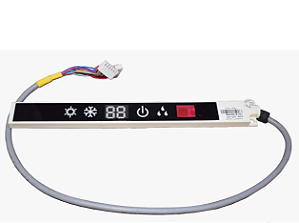 BRD03991 - PLACA RECEPTORA DO DISPLAY DA EVAPORADORA HIGH WALL MODELOS 2MCW0509512G REF 30565007