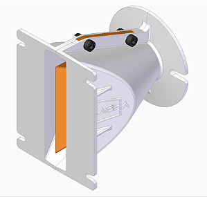 Guia 1" - WG-25P120 (Branco/Laranja)