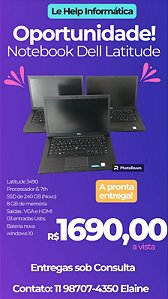 Notebook Dell Latitude i5 c/ SSD