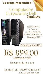 Computador Desktop DELL Corporativo i5 C/SSD