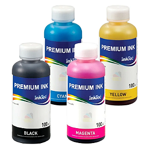 KIT TINTAS INKTEC P/IMPRESSORA EPSON 4 TUBOS