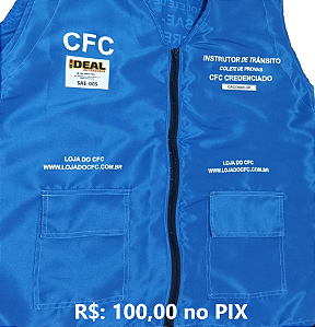 Colete de Provas Detran p/ Instrutores