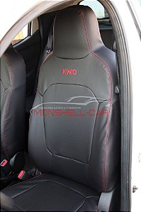 Jogo Capa de Banco Couro Sintético Kwid Completo