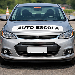 Kit Faixa Adesiva Magnética Branca Removível AutoEscola