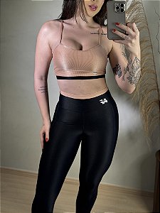 Conjunto Bicolor Preto e Nude